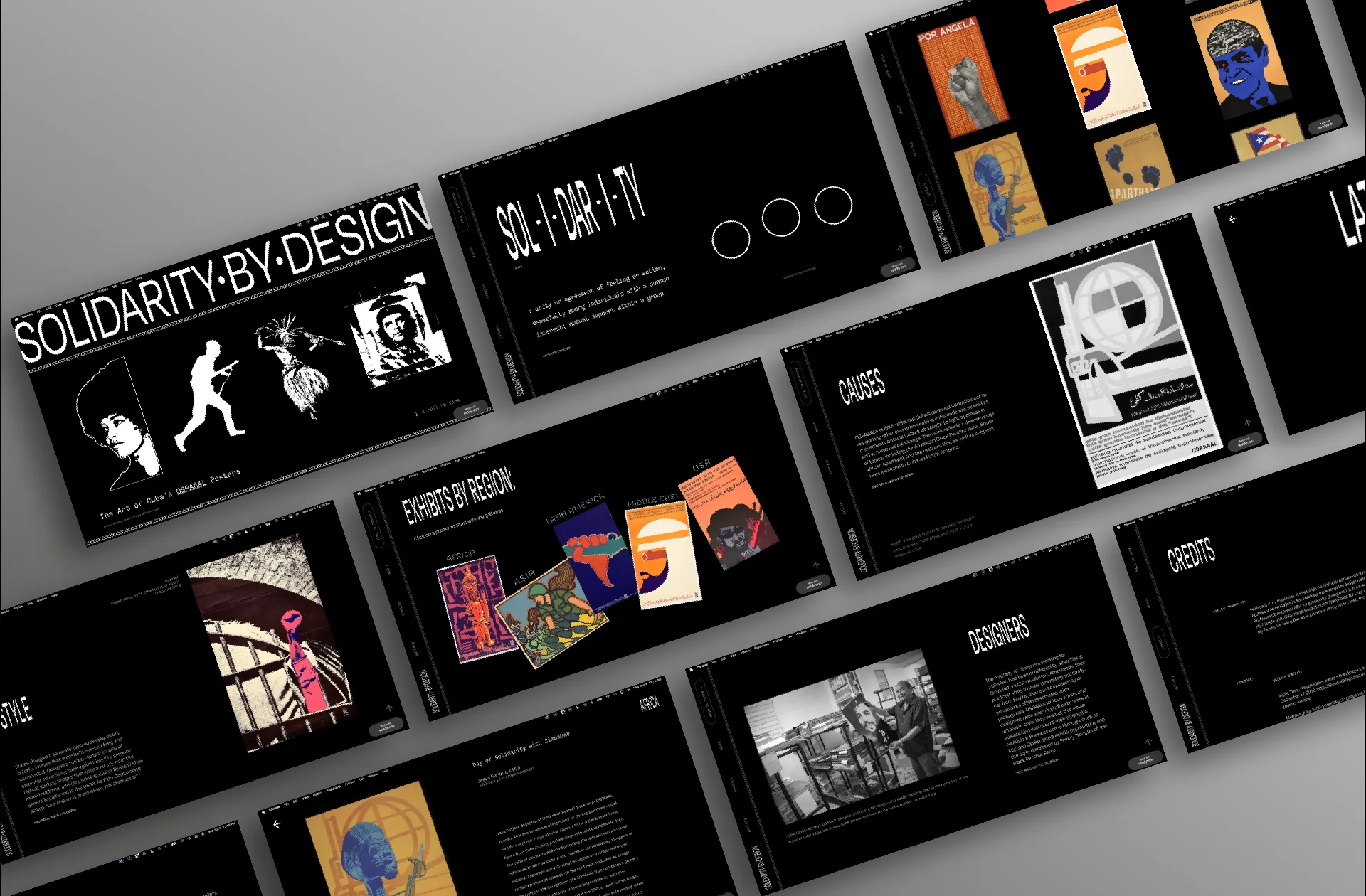 Solidarity By Design website screengrabs