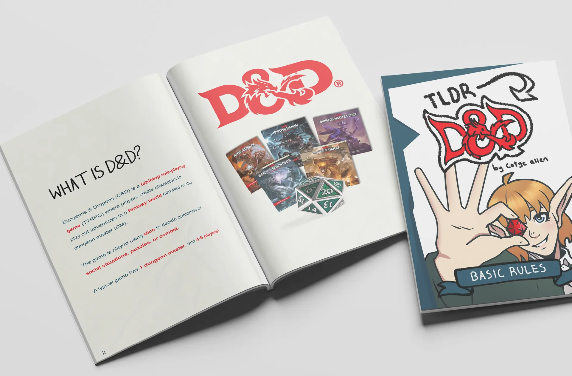 Too Long Didn't Read: Dungeons and Dragons spread and cover