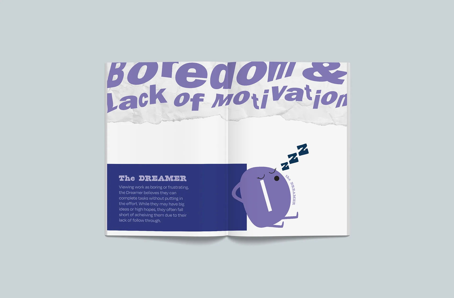 What's your Procrastination Type? The Dreamer book spread