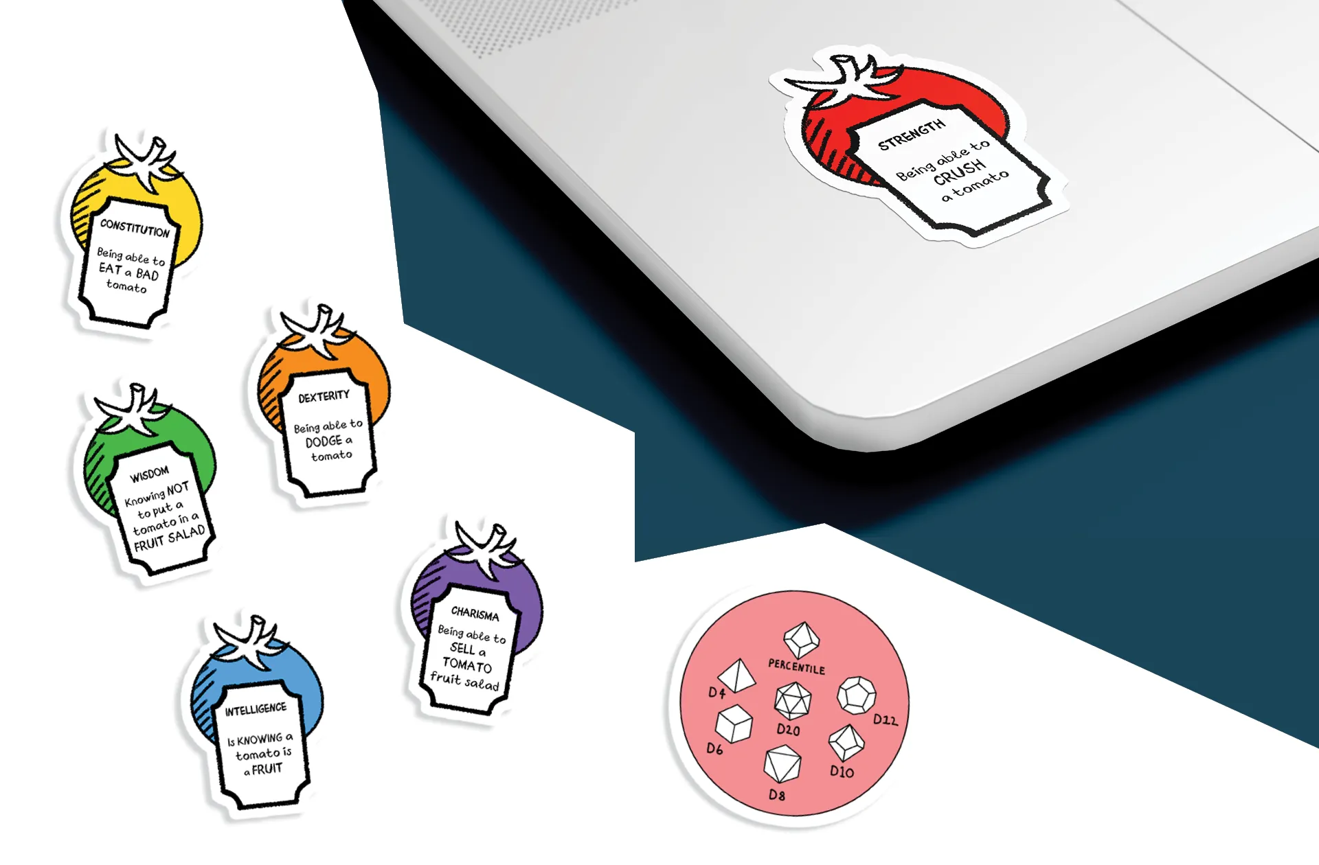 Too Long Didn't Read: Dungeons and Dragons stickers